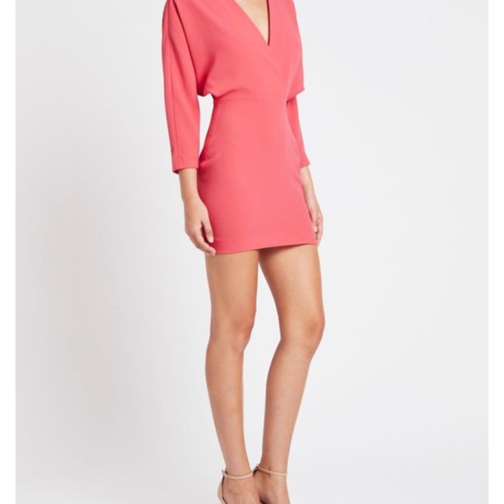 IRO Detina V Neck Coral Dress Size 34/0. NWOT